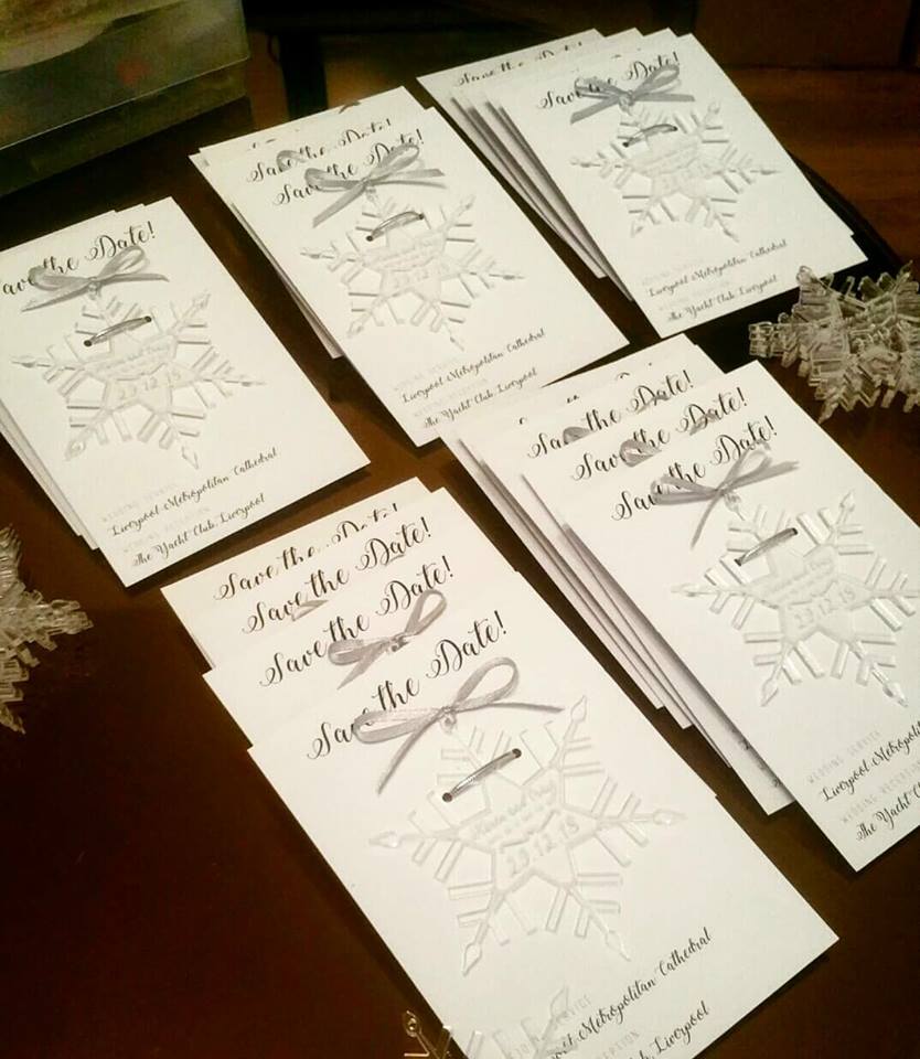 ❄️ Some behind the scenes action ❄️ #savethedate #winterwedding