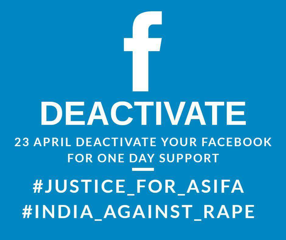 TANVIR07715592's tweet photo. #IndiaAgainstRape
#DeactivateFb https://t.co/OmqeUyJv9n