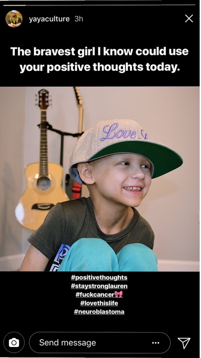 erin31212's tweet photo. @carrieunderwood this little champion, my niece Lauren, appears at 1:13 in your #champion video. She could use some encouragement from you today! https://t.co/V66i3DtikN