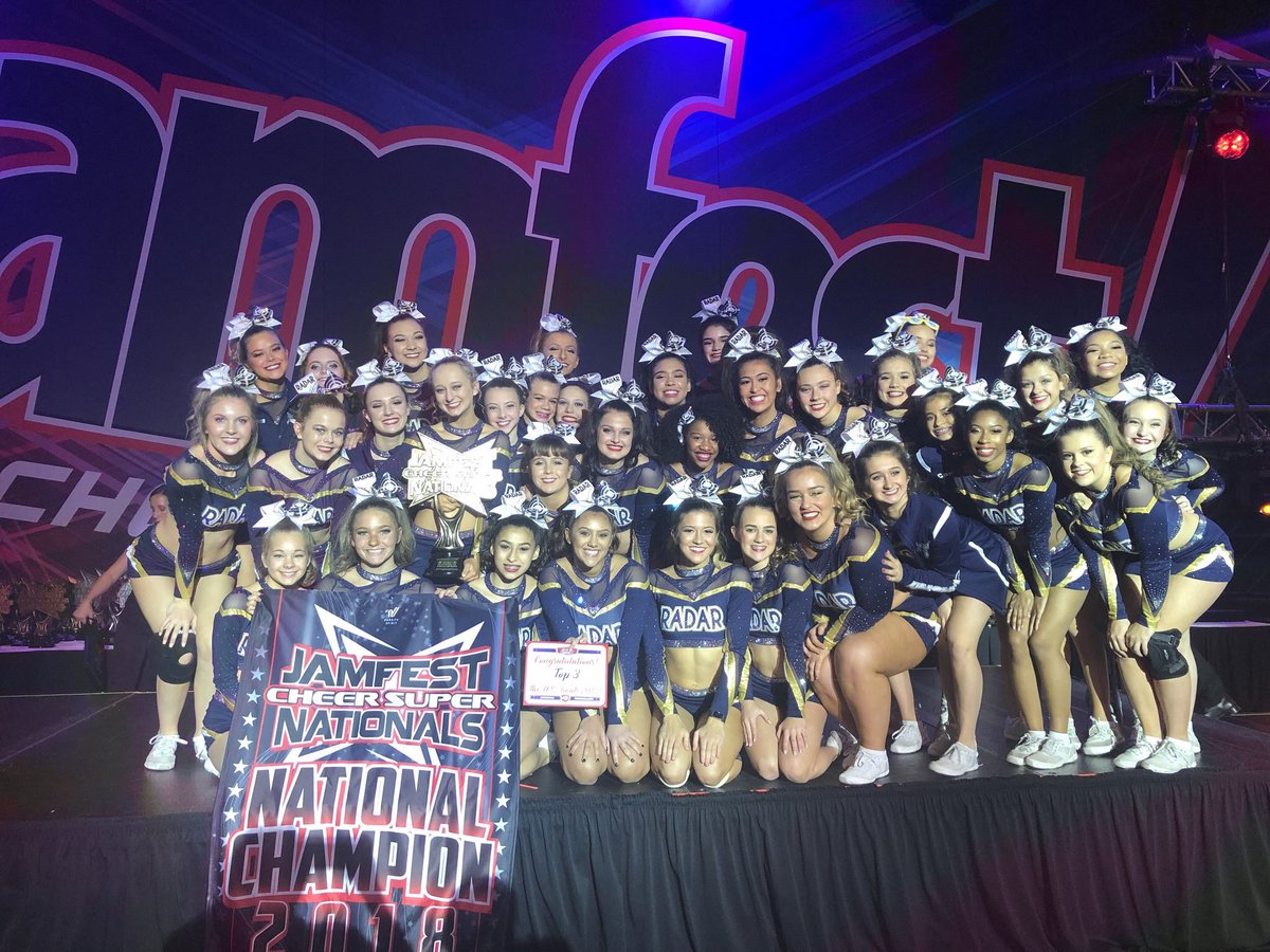 Good 🍀 ICE Radar LS5 <a href="/RADAR_ICE/">ICE Radar</a> at #CheerWorlds2018 with an At Large 🌍 Bid from #NCAnationals ! Will you be bringing home a 🌍 GLOBE? <a href="/The_CheerWorlds/">The_CheerWorlds</a> <a href="/NCAupdates/">NCA</a>