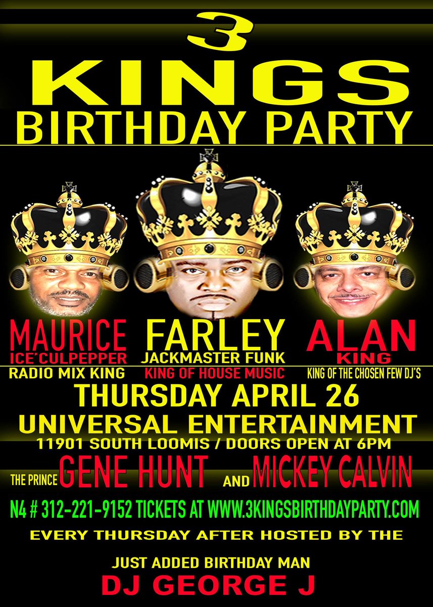 RuffNTuffRecs's tweet photo. Our very own, DJ George J Jackin for his birthday! 
Universal Entertainment- 11901 S. Loomis
Doors open @ 6pm
https://t.co/h3znQ9Z6sX https://t.co/alJARxI5kl
