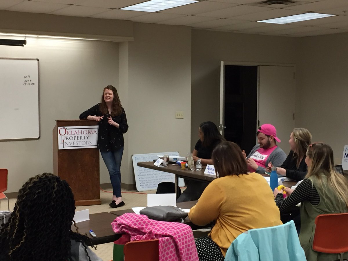 NLC_OK's tweet photo. We’re wrapping up the April Institute session with inspiring words from @TYPros’s executive director @maggiehoey as discussed the power of Young Professionals in community development and coalition building in the Tulsa metro (and beyond!) #NLCOK https://t.co/VDMHmhgEr1
