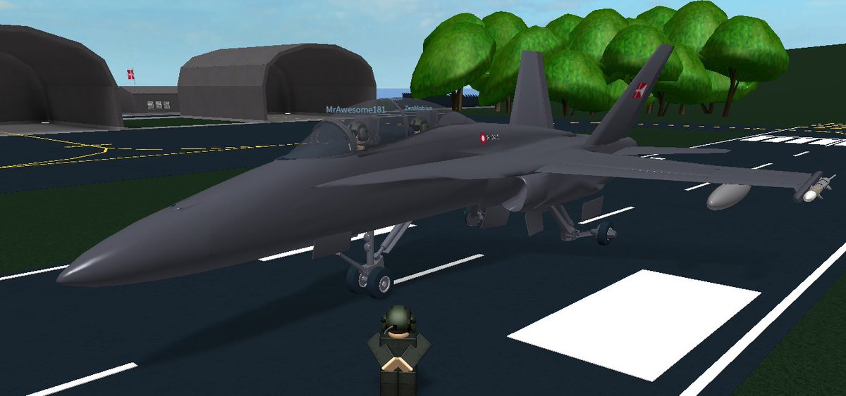 DanishDef_RBLX's tweet photo. Danish Air Force conducting military drills on a new shipment of planes. https://t.co/l9ZVgZC9m7