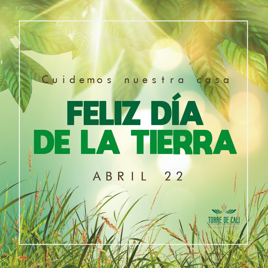 Feliz día de la tierra: cuidemos nuestra casa 😃❤️🌎🍃

#torredecali #EarthDay18 #DiaDeLaMadreTierra #diadelatierra #diadelatierra2018