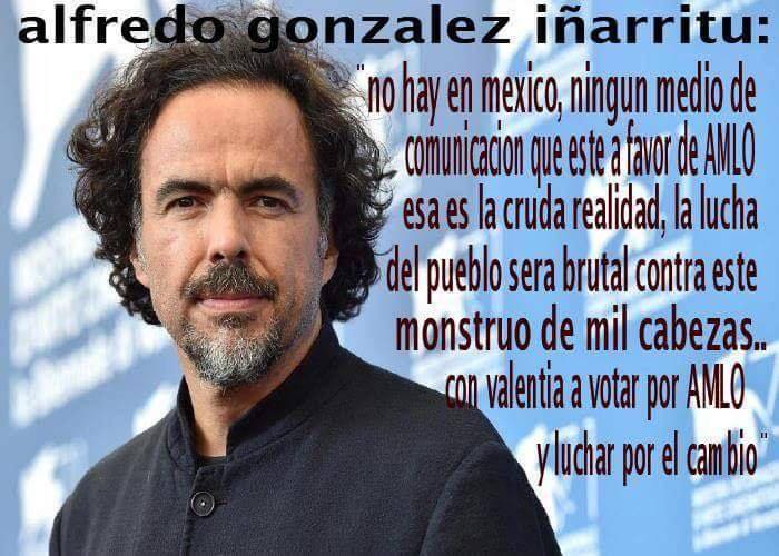 fconfesaefes's tweet image. Iñarritu y millones de mexicanos más no podemos estar equivocados, no hay forma, porque los #MéxicoConAMLO somos más.