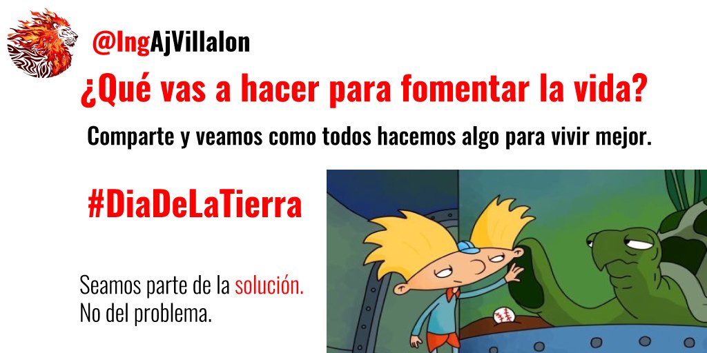 IngAjVillalon's tweet image. ¿Qué vas a hacer para fomentar la vida?
Comparte y veamos como todos hacen algo para vivir mejor.
#DiaDeLaTierra