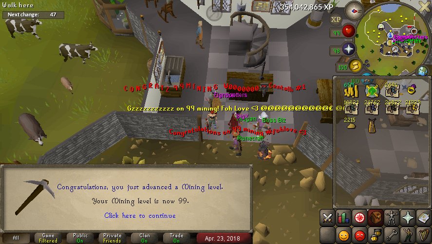 ExplicitPvm's tweet photo. 99 Mining all from Mlm, just hunter theiving left, thank to @FOHClan for supporting me FOH <3 https://t.co/iuaQtrherI