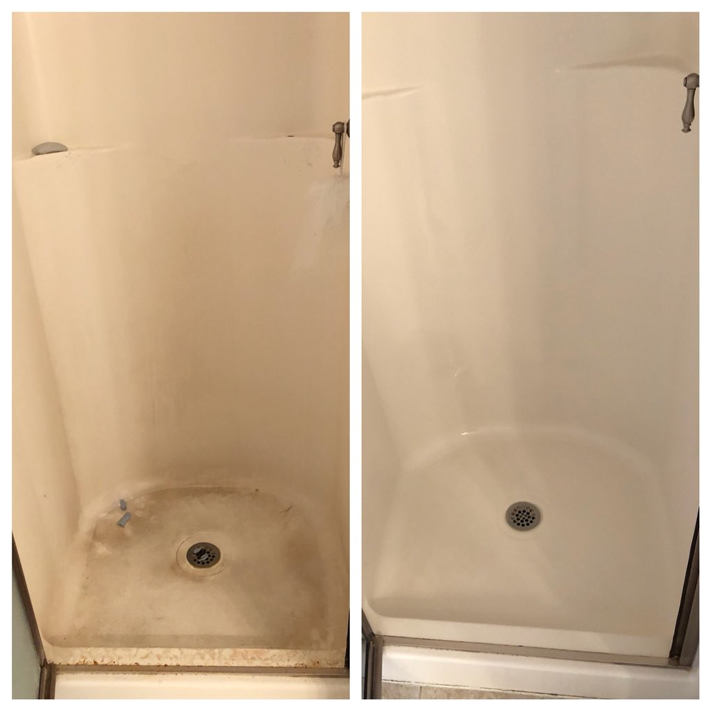 recocleaning's tweet photo. Miracles do happen! We all need clean showers. 😍 https://t.co/wvSgJpsxIU
