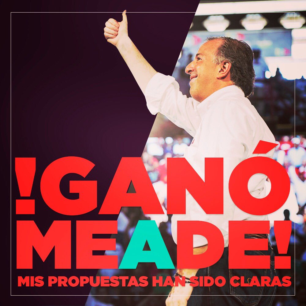 HildaFloresE's tweet photo. #GanóMeade por sus propuestas y respuestas. ¡Queda demostrado que esta a la altura de ser el Presidente de México. ¡No queremos un hombre improvisado, queremos a un hombre preparado! @JoseAMeadeK https://t.co/Bh5Tw0i1tW