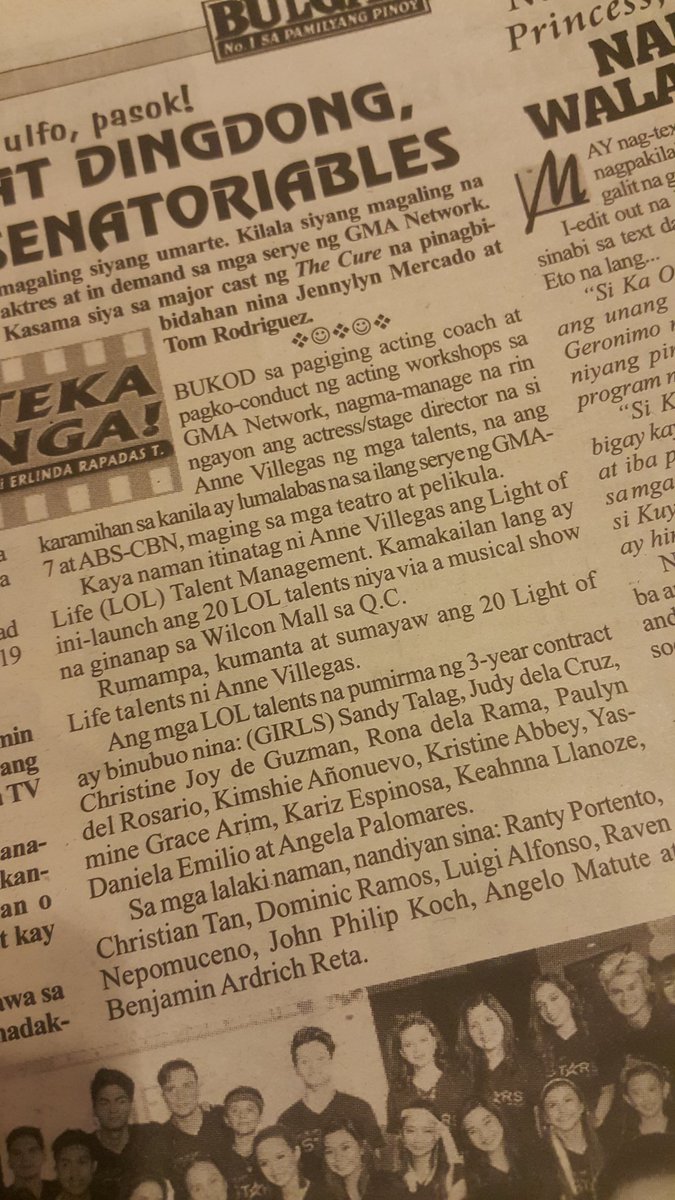 MsKristineAbbey's tweet photo. LOL Stars of 2018 at BULGAR newspaper today :)
Thank you Lord!!!
#ProudLOLista
#LOLStarsOf2018
#CertifiedLOLBabies https://t.co/Rsp4eeBXAa