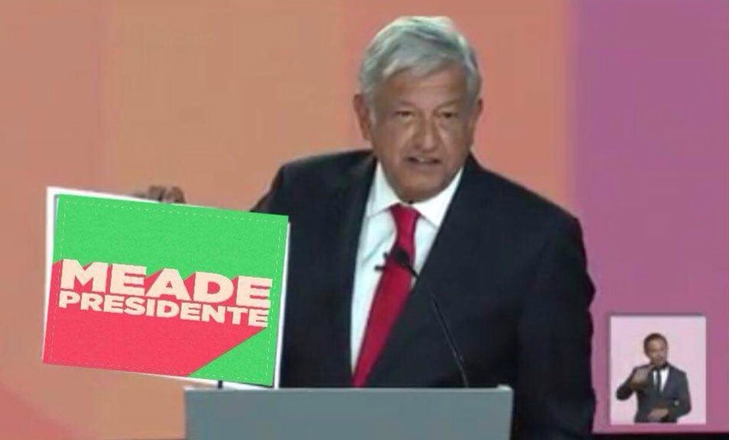PRIPACHUCA's tweet photo. #GanóMeade y @lopezobrador_ lo sabe. 

#HidalgoConMeade 
#MeadePresidente https://t.co/azAgbsTgjj