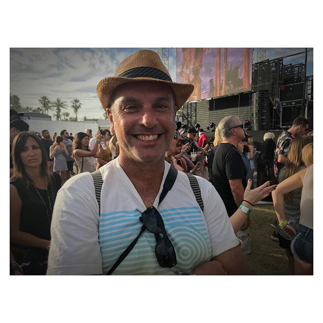 wldearborn's tweet photo. A highlight of Coachella was running into this man, the inimitable @dana_gonzales_asc, having a nice weekend with his family.  Always a pleasure to see him on or off the set! #borns #guestpass #coachella2018 https://t.co/eMLs47pHGA https://t.co/ZI3eq5oEfh
