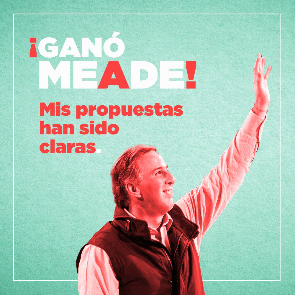 AdrinOlmos3's tweet photo. Sin duda @JoseAMeadeK será el próximo Presidente de la República por su gran experiencia, capacidad y honestidad. ¡El México potencia es con #MeadePresidente
#LaRedMásFuerte https://t.co/8RVSBPivIV