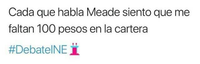 eduardomnm1's tweet photo. Yo digo que chale!
#DebatePresidencial2018 #DebateDelDebate #DebateINE memes #DebatePresidencial #DebatePy2018 https://t.co/QXLT0XB3N5