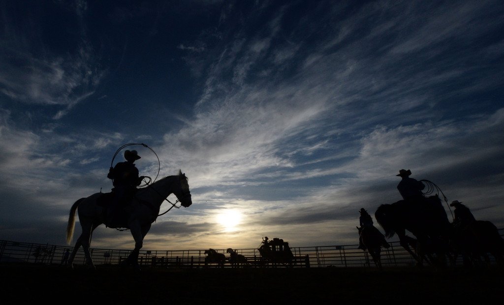 pressenterprise's tweet photo. Photos – Extreme Ranch Rodeo during 48th annual Norco Horseweek https://t.co/M3OnPec3MW https://t.co/z1pGYbZex1