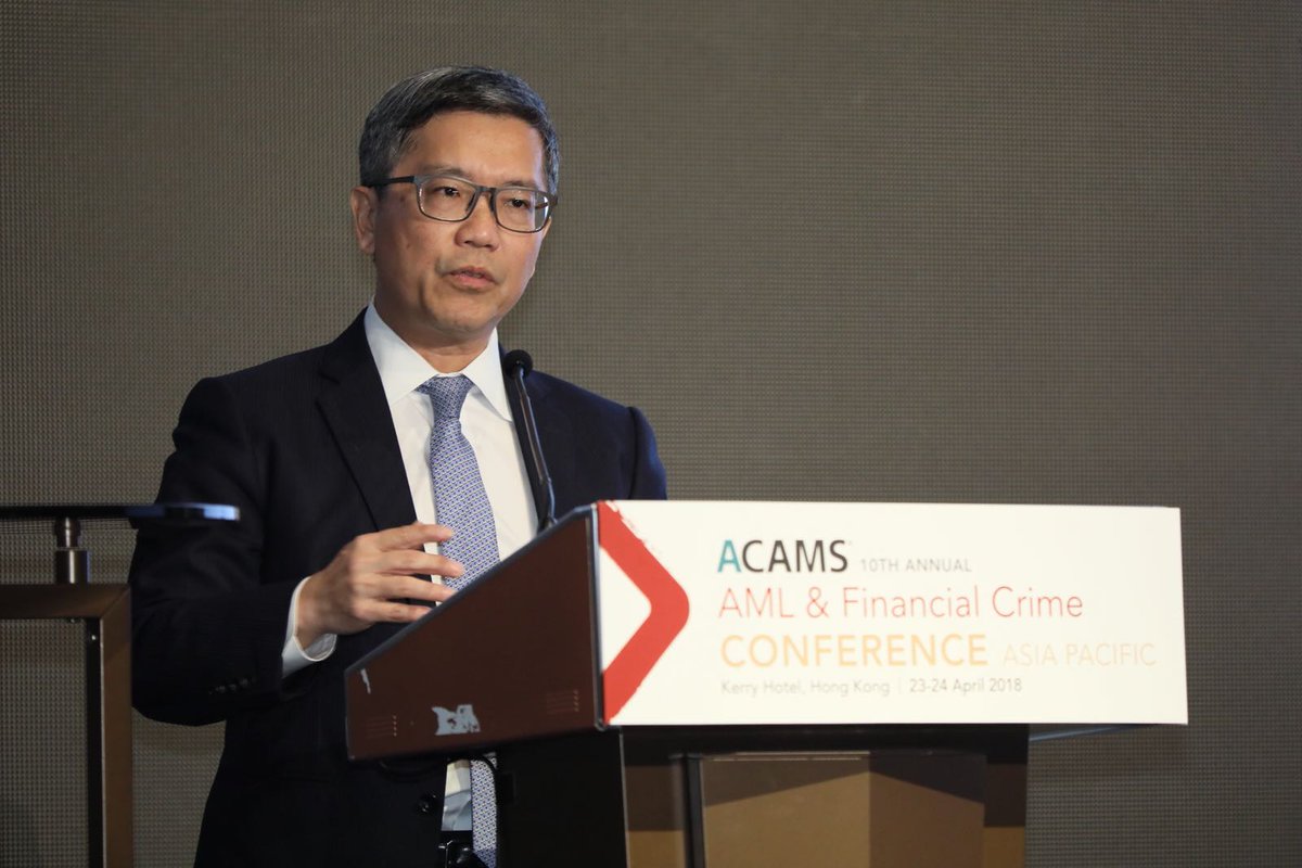 acams_aml's tweet photo. Welcoming remarks delivered by Mr. Arthur Yuen, Deputy Chief Executive of the Hong Kong Monetary Authority, on the occasion of the ACAMS 10th Annual AML & Financial Crime Conference – Asia Pacific on this year's theme - "Regional Approaches to Global AML Challenges"
#ACAMSAsia https://t.co/2Rwk62nxaM
