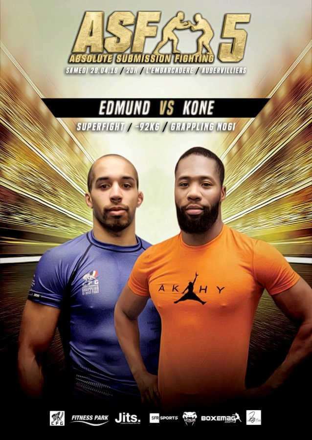 100pFight's tweet photo. 📌 ASF 5
En -92Kg, nous retrouverons Wilfried Edmund, actuel Champion de France No GI, Champion du G-One 4 et 5, opposé à Cheick Koné, Champion du Contenders 18, &amp; ancien détenteur de la célèbre Ceinture du 100%FIGHT.
 ___________________________________  
#ASF5 #Grappling #NoGi https://t.co/JGJJwdXctA