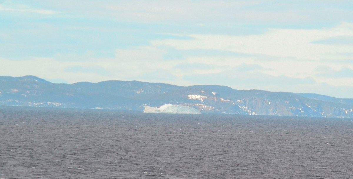 PrimeBerth's tweet photo. @NLtweets Big Berg off Exploits Island this morning as well as smaller on by Crow Head, Twillingate. Photos  Capt Dave @PrimeBerth https://t.co/fKzdq4Tglc