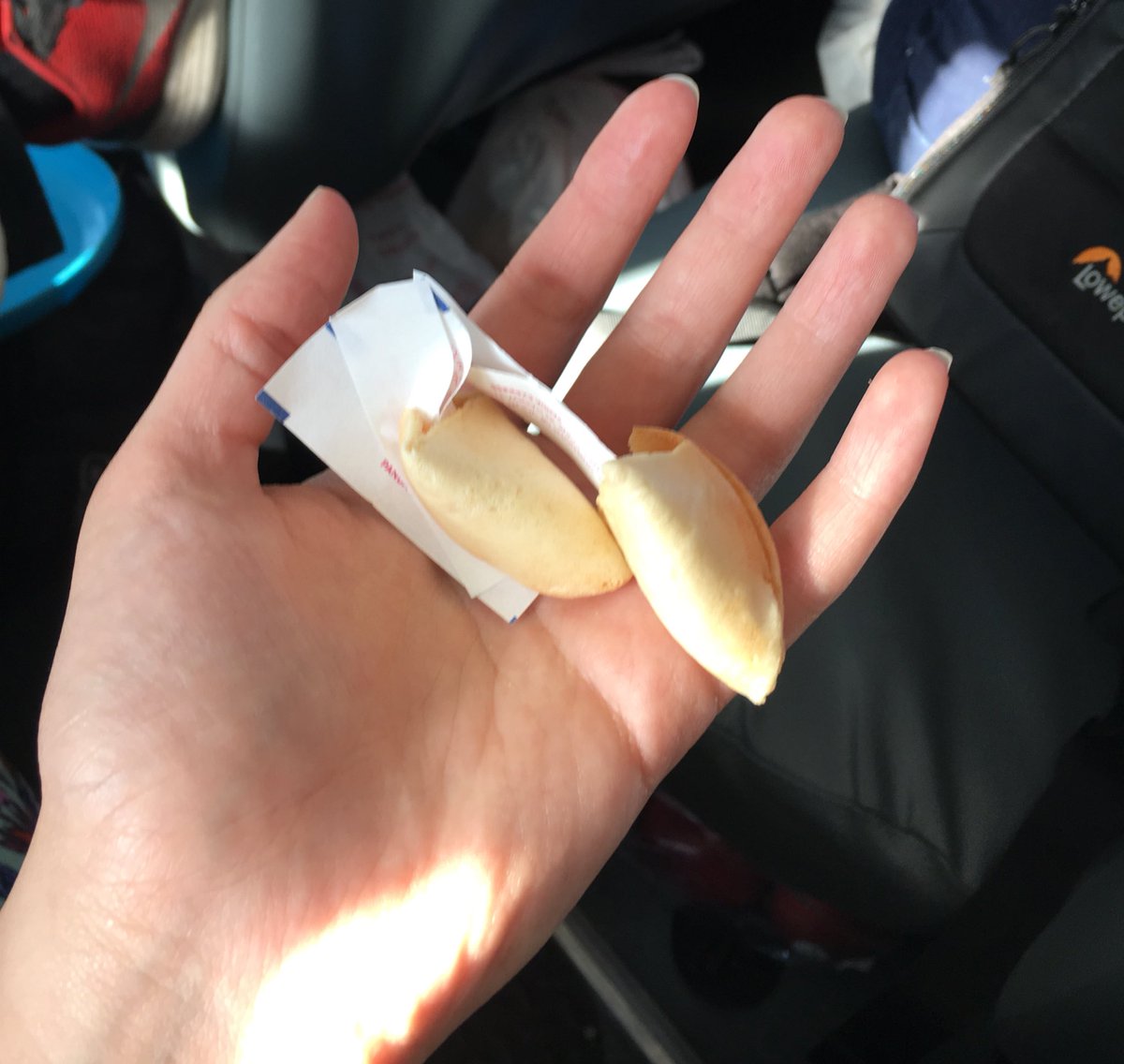 FRC4125's tweet photo. We are pretty lucky. Not only did we get to go to Houston, but two teammates found MULTIPLE fortunes in their @PandaExpress fortune cookies!! #whoa #travelsunday #graciouslygrateful https://t.co/sHwmugJhhP