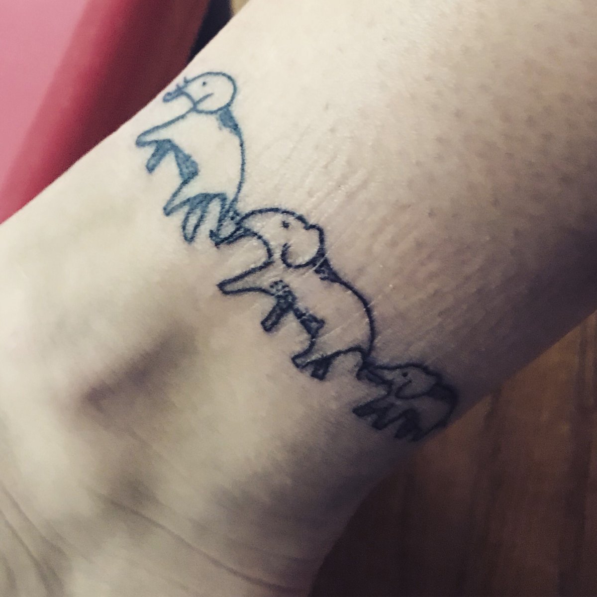 Chris0830's tweet photo. My first tattoo! Thankful to those at @TRXTattoos for their patience with me as a first timer. So happy with how it turned out. #sistertattoo #inmemoryofgrandpa https://t.co/SEIA5ZLP1y