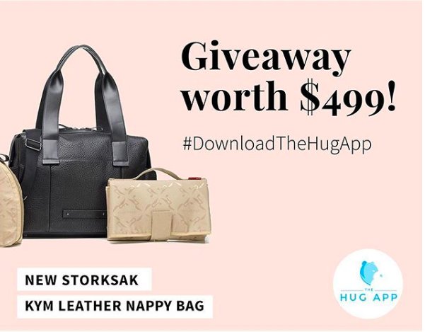 Child_Blogger's tweet photo. Last chance to WIN the Storksak leather nappy bag valued at $499! Download The Hug App and register your entry here https://t.co/IPPg4satdR. Don’t forget to repost this image and #DownloadTheHugApp for bonus entries. #storksak #mum https://t.co/7aghkvhSYA