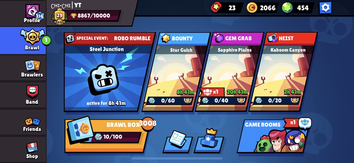 CHIMOBILEX's tweet photo. We have finally reached another milestone in @BrawlStars by collecting over 3,000 #BrawlBoxes. Big thanks to everyone who helped me grind in #RoboRumble. And thanks to those band mates in @NovaEsportsTeam! 4K boxes here I come! #brawlstars https://t.co/JIDq9fdJPB