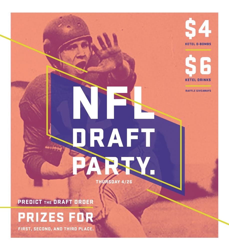 NFL DRAFT PARTY - THIS THURSDAY! Don’t miss out! Visit our Facebook for more info, OR email: info@oldtownsocial.com
🏈
🏈
🏈
#oldtownsocial #chicago #draftparty #nfl #nfldraft #nfldraft2018 #draftday #prizes #raffle #draftpick #football #chicagobars #chicagobarscene #party