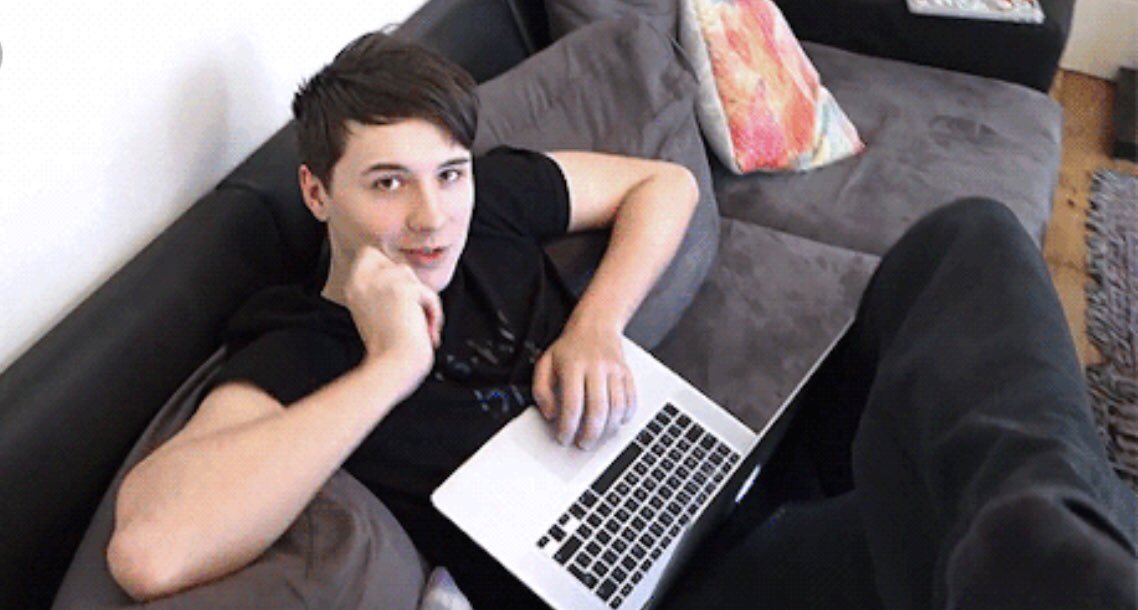 orbitphil's tweet photo. excuse me @ phil lester i see a running theme in these vlogs https://t.co/TEwJke9uyG