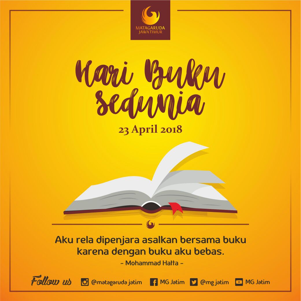 mg_jatim's tweet photo. Dalam syair roqqot aina, ada larik "Iqro Iqro, ya Muhammad". Tuhan perintahkan nabi membaca. Selamat hari buku! https://t.co/0fqbla0ApI
