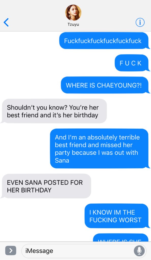 Dahyun is a frantic mess