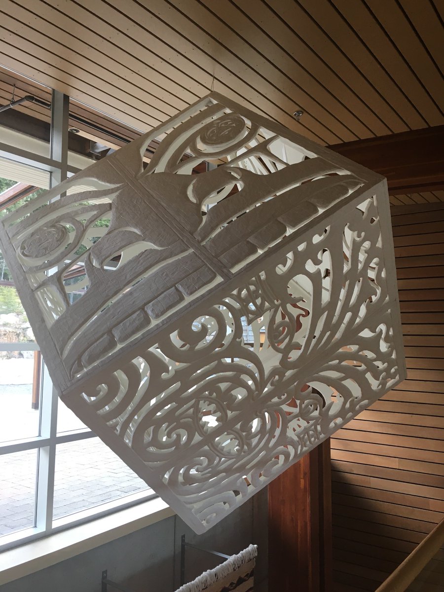 DebbielYule's tweet photo. .@SLCCwhistler #Collaboration #Maori &amp; #Squamish nations - made of styrofoam &amp; toothpicks - who knew??!! #whistler #aboriginalBC #SLCCwhistler https://t.co/2KLbg2iFEF