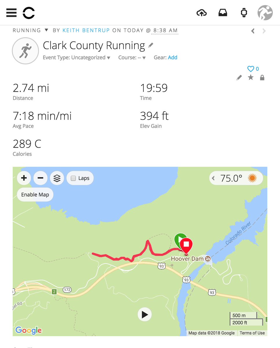keithb_magento's tweet image. Had a blast at the #bigdamrun! Wasn&apos;t quite ready for the dry desert air, but happy with my &quot;5K&quot; (will have to update the marker next yr.)