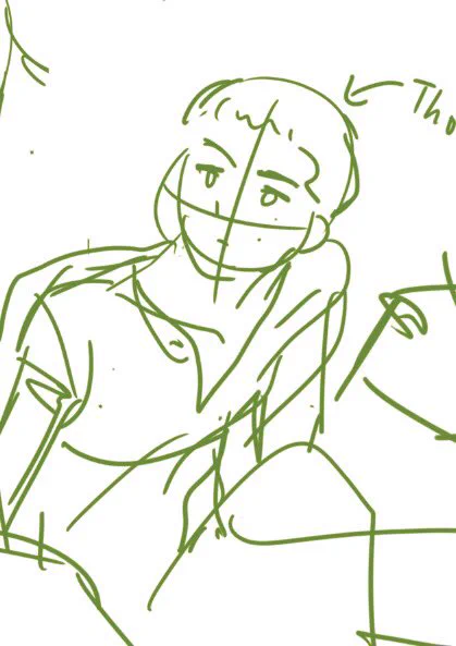 Draft vs line work: the draft is CUTE 