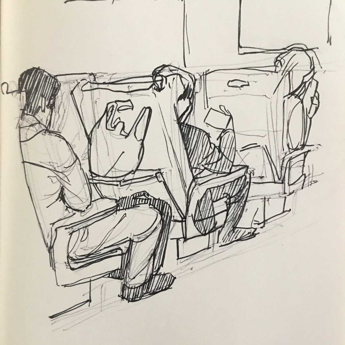 車内スケッチ #sketch 