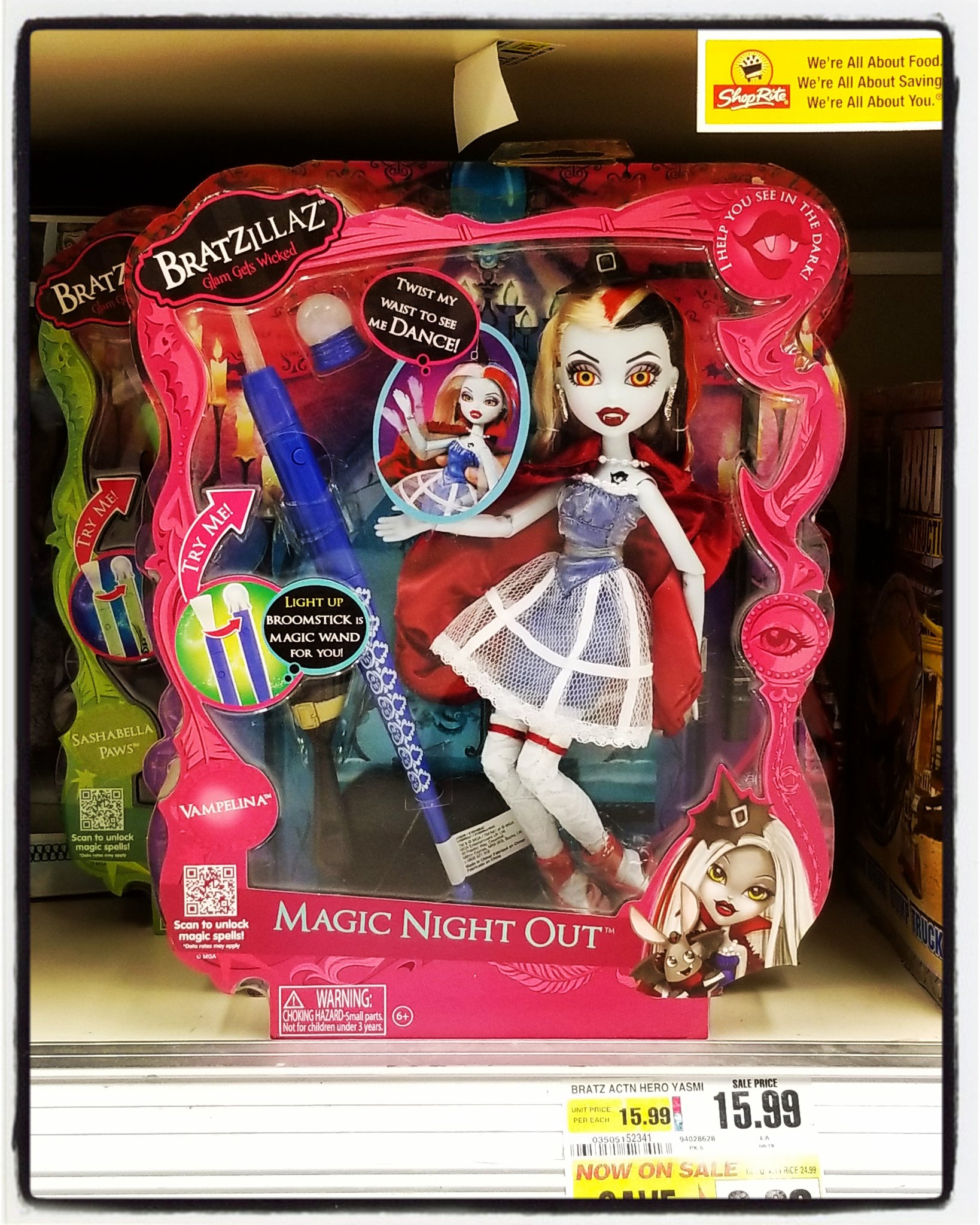 Bratz Heaven on X: When you're on your way home from an unsuccessful toy  hunt and stop by ShopRite in Flanders, NJ to pick up a few thingsonly to  come across Vampelina