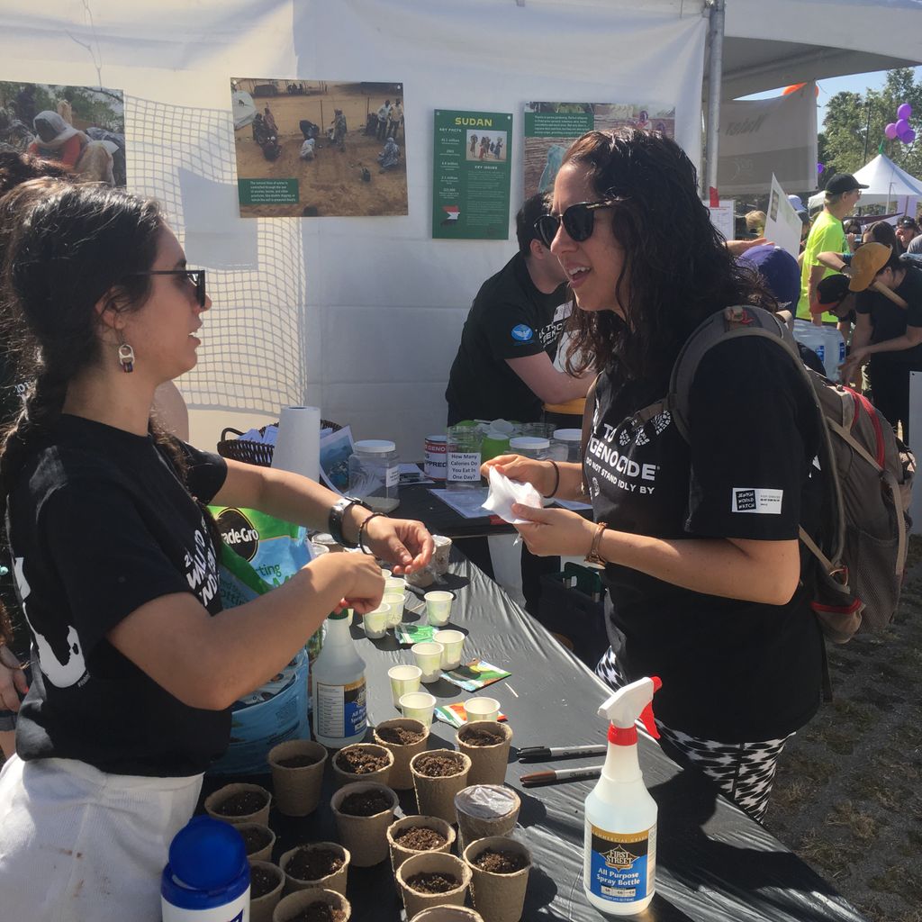 jworldwatch's tweet photo. Thanks to everyone who spent #EarthDay with us today planting seedlings at the #WalkToEndGenocide and learning about new farming techniques being used in refugee camps https://t.co/MeRM8bpLbH