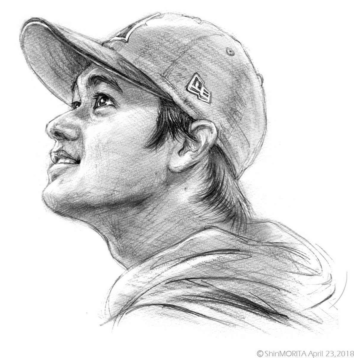 大谷翔平さんを描きました。 #大谷翔平 #ShoheiOhtani #Angels #LAA