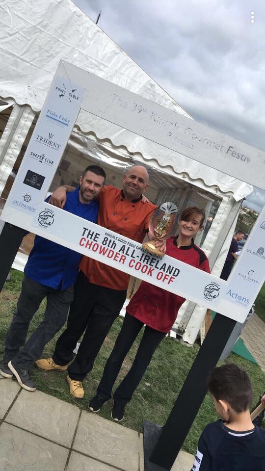 LimerickFoodGrp's tweet photo. Congratulations to our Limerick Champ and now All-Ireland Chowder Champion, Chef Danny Martinez Doyle of Dan Cronin’s Bar & Bistro on your win in Kinsale today!!! #LimerickChowder #bialuimni https://t.co/ThlutWkVU5