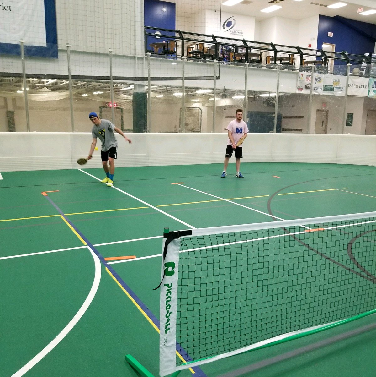 Congratulations to Brother Colin Sandgren and Brother Connor Melton for winning this year's Pickleball tournament. Coming in with little to no pickleball experience did not stop this duo from placing 1st. Great work Taus! #MakeItMillikin #Millikin #ATO