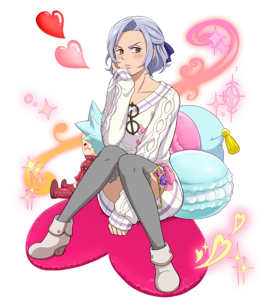 "Hmph! I maybe cute, but this 'maiden' is a Holy Knight!"

She said with a strict tone, her expression looks annoyed as many guys stare at her.