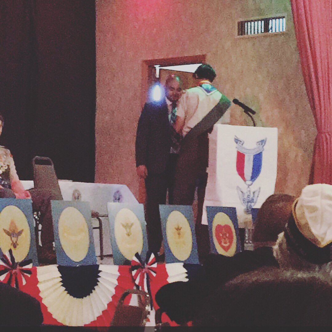 mr_batiz's tweet image. Was honored and humbled to attend the Eagle Scout Ceremony of some incredibly faithful band kids.  What an amazing experience! To top it off I was awarded TWO “Mentor Pins.” I’m thankful to be in a position that allows me to inspire and motivate!