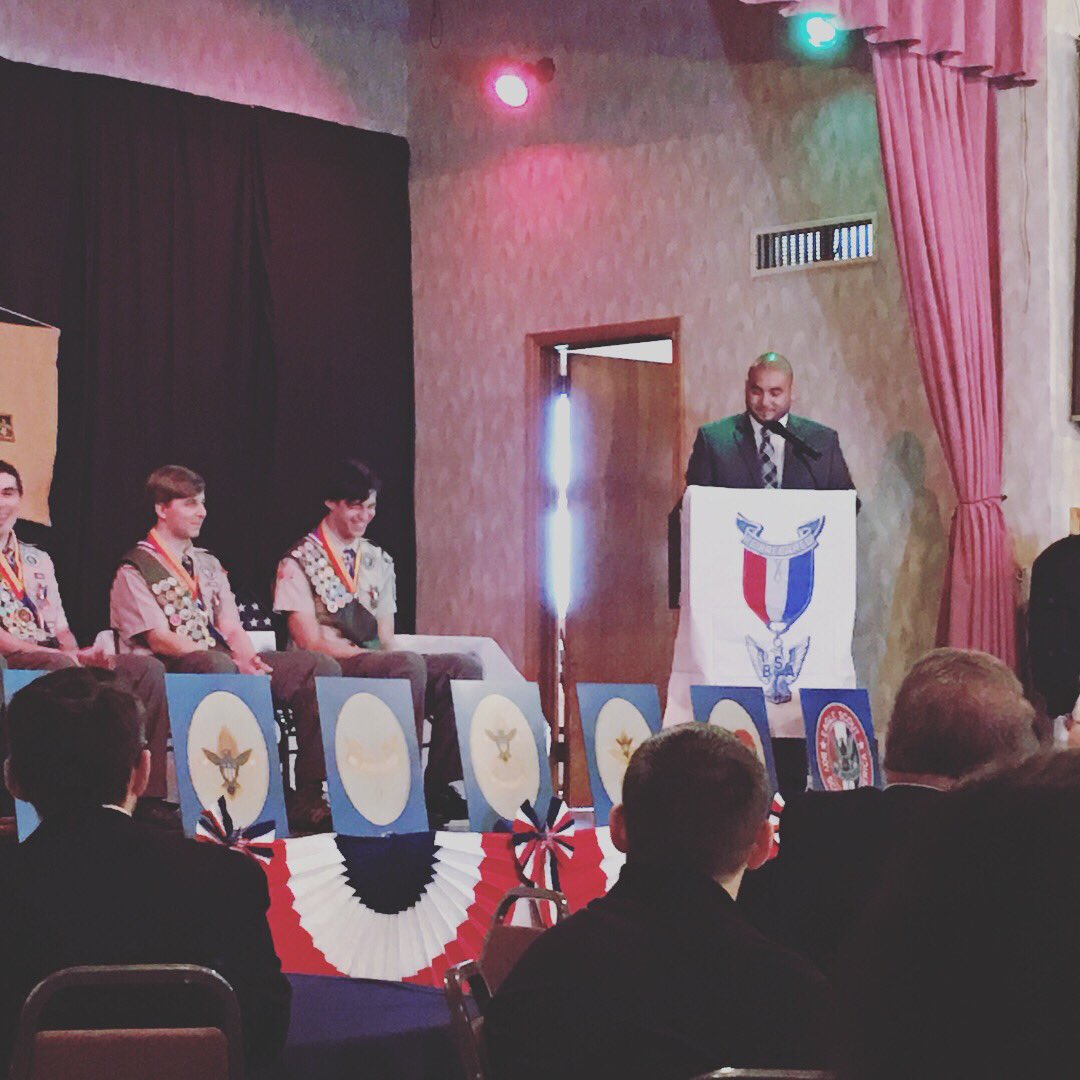 mr_batiz's tweet image. Was honored and humbled to attend the Eagle Scout Ceremony of some incredibly faithful band kids.  What an amazing experience! To top it off I was awarded TWO “Mentor Pins.” I’m thankful to be in a position that allows me to inspire and motivate!