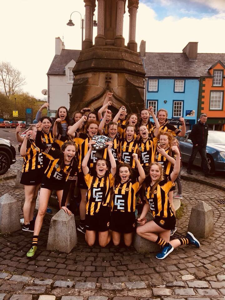 McQuillanGAC's tweet photo. First Winning Title as ONE Club. Let’s hope there is many more Cups to bring Home to The Diamond for Mac Uilín CLG #tradition #oneclub #3codes #winning #feile #futurestars #blackandamber #McQabú https://t.co/SehMft8SxT