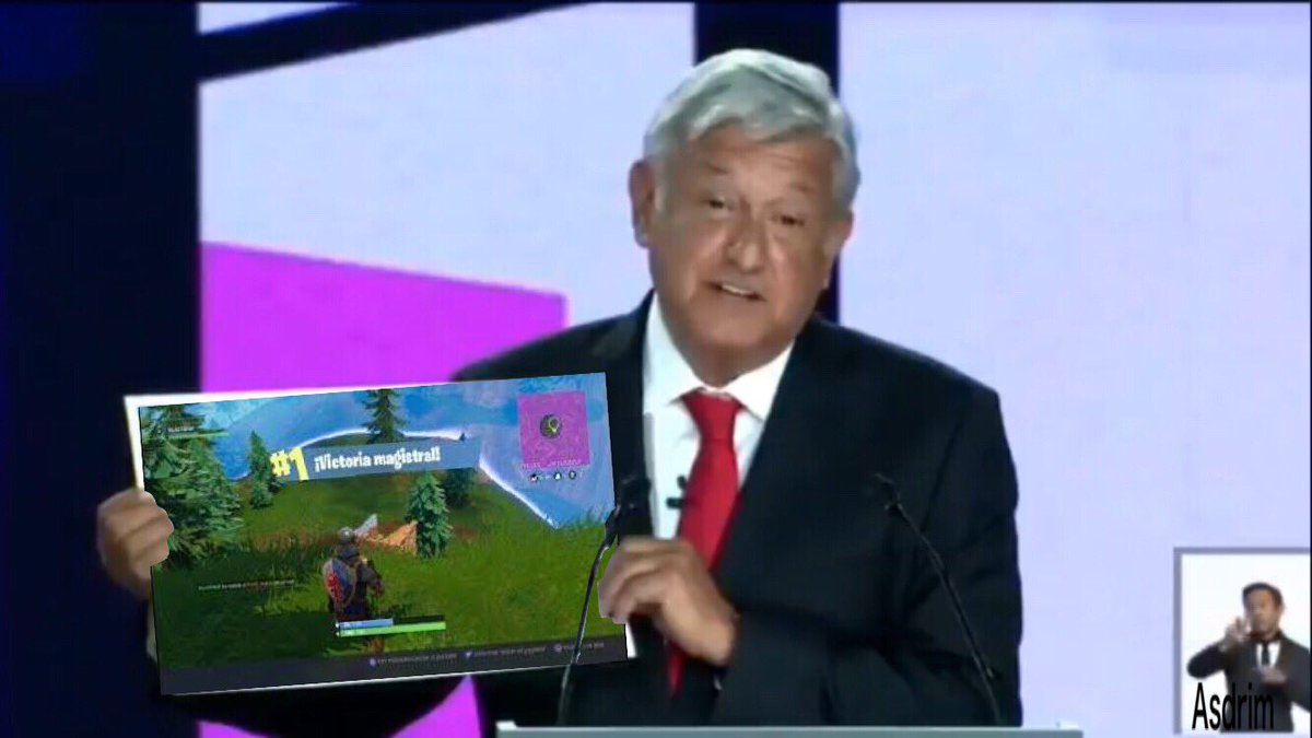 Gudo_9's tweet photo. #DebateINE #DebatePresidencial2018 #memes #fortnite #amlo ganador del debate #DebatePy2018  #ViolentosComoAmlo https://t.co/NkFtN1Jge9