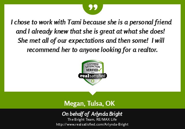 It is such an honor when a friend chooses you to help them.  Thank you realsatisfied.com/Arlynda-Bright via <a href="/realsatisfied/">RealSatisfied</a>