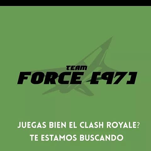 TeamForce97's tweet photo. Tuiteanos! Te estamos buscando!!
Arenas altas como bajas!!
#ClashRoyale @ClashroyaleGT #Goforce97 https://t.co/mWQW07G5M3