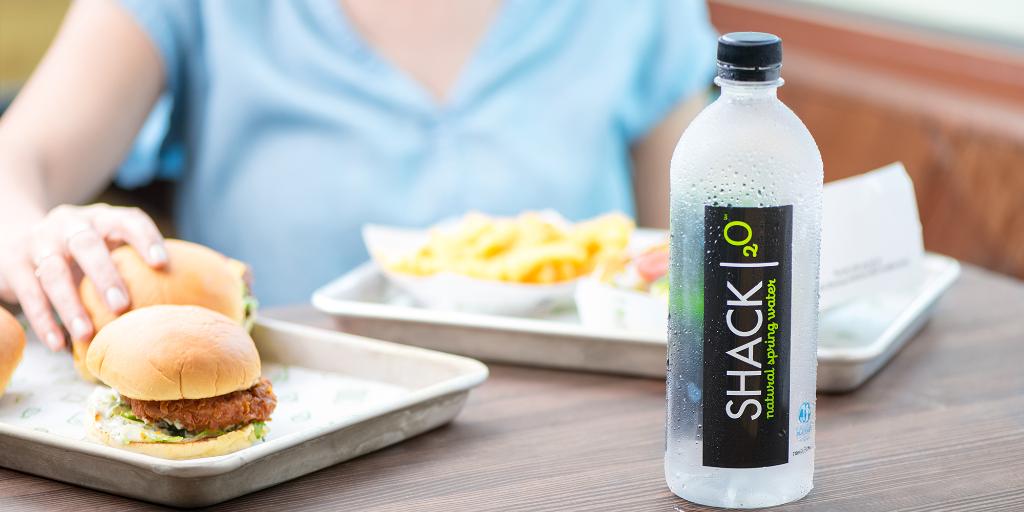 shakeshack's tweet photo. When better to Stand For Something Good than #EarthDay? As a proud member of @1PercentFTP, 1% of every SHACK2O bottle sold supports the @Waterkeeper Alliance + the cleanup of water sources around the globe! 💧 https://t.co/FROQg2qOYL