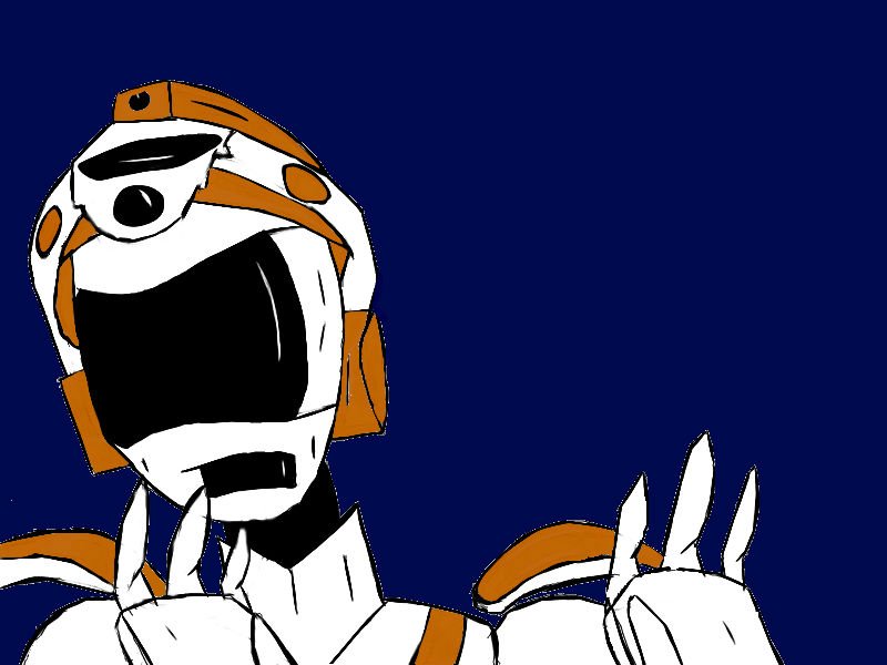 NF22Scribblz's tweet photo. Robonaut 5 doesn't like what she sees https://t.co/OBS9BUBtz1