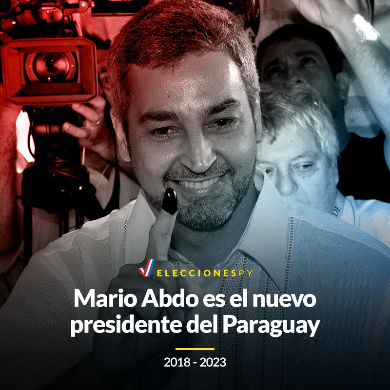 ABCCardinal's tweet photo. #EleccionesPy🇵🇾 Los tres ministros de la @TSJE_Py dan como ganador de las elecciones presidenciales a @MaritoAbdo (ANR) #730AM https://t.co/ir7vdwlNXh