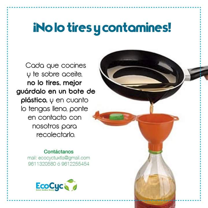 mesarroca's tweet image. ¡No lo tires y contamines! Cuando cocines y te sobre aceite, no lo tires, guárdalo y llama #EcoCyc #ReciclaAceite